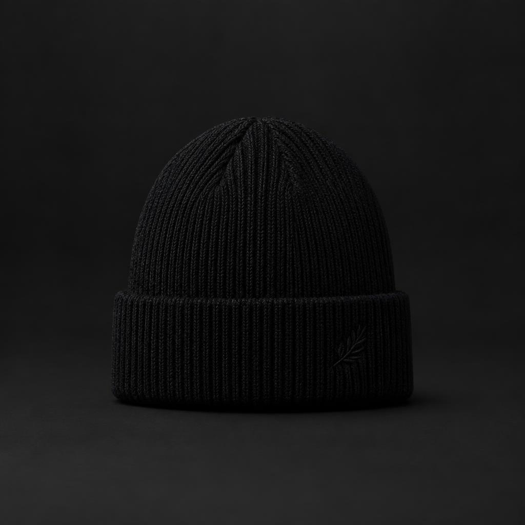RAREDROP embroidered black beanie